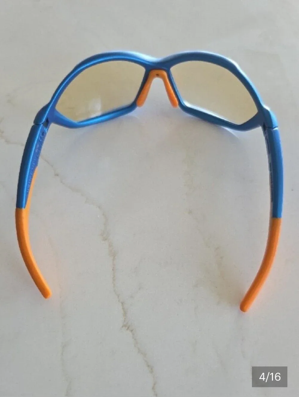 Shimano Blue Orange Sport Sunglasses with Amber Interchangeable Lenses